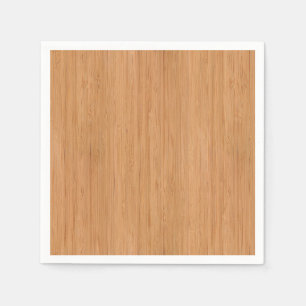 Natural Bamboo Wood Grain Look Serviette