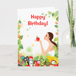Natural Beauty Birthday Card Karte