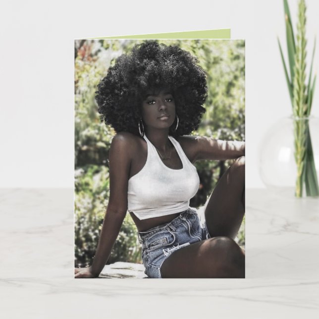 Natural Beauty Blank Greeting Card Karte (Vorderseite)