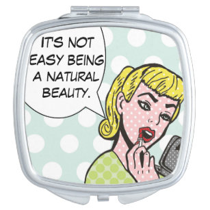 Natural Beauty Comic Book Compact Mirror Taschenspiegel