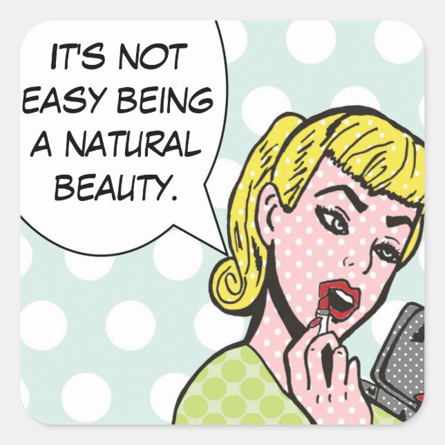 Natural Beauty Comic Book Stickers (Vorderseite)