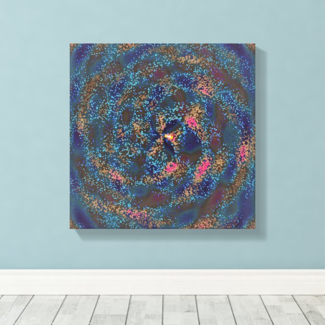 Natural Bird Nest Pattern Formation  Leinwanddruck (Insitu (Holzboden))