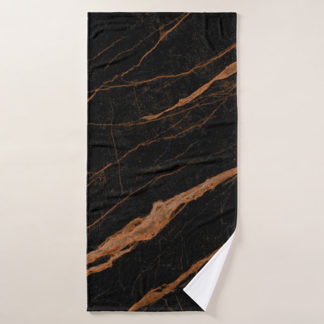 natural black emperador marble texture background  badehandtuch (Badehandtuch)