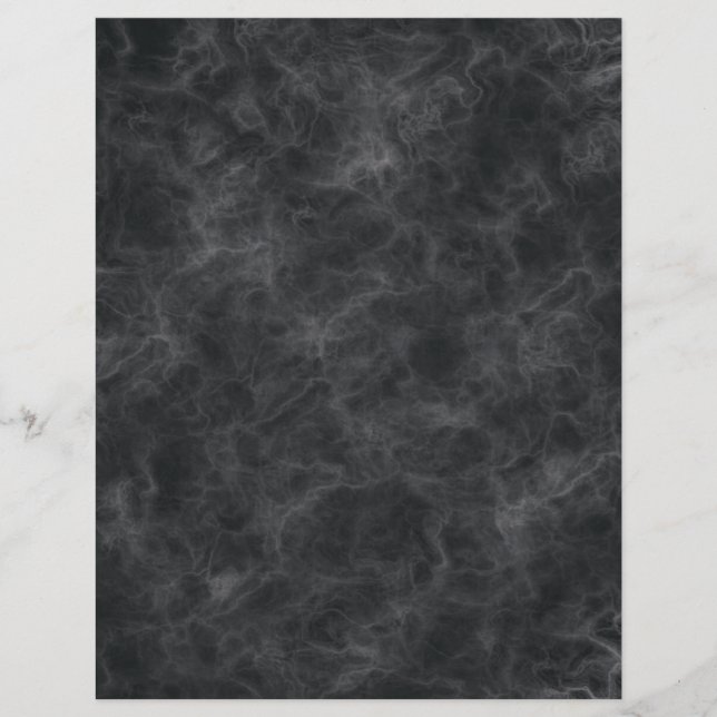 Natural Black Marble Scrapbooking Paper (Vorderseite)