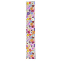 Natural Bloom: Floral Pattern Table Runner