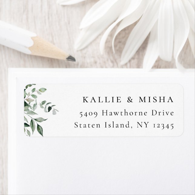 Natural Botanic Greenerity Address Label (Insitu)