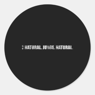 Natural Boy Natural Strength Sports Gym Funny Body Runder Aufkleber