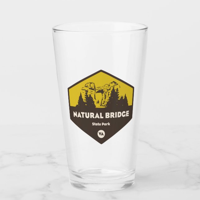 Natural Bridge Staat Park, Virginia Glas (Vorderseite)