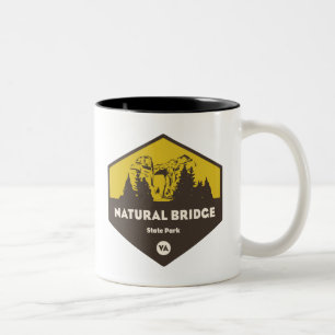 Natural Bridge Staat Park, Virginia Zweifarbige Tasse