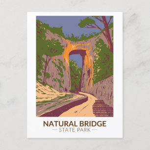 Natural Bridge State Park Virginia Vintage auf Deu Postkarte