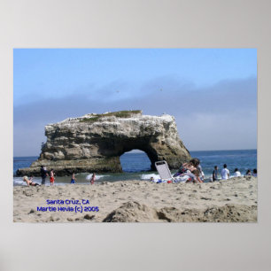 Natural Bridges Beach Print - Wählen Sie Ihre Rahm Poster