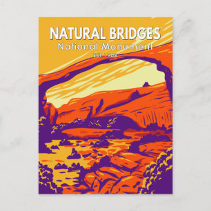 Natural Bridges National Monument Utah Vintage auf Postkarte