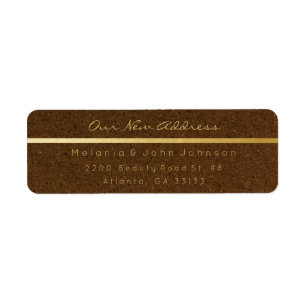 Natural Brown Gold Kraft New Adress UAWG