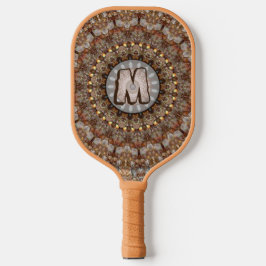Natural Browns Mandala Muster Pickleball Paddle