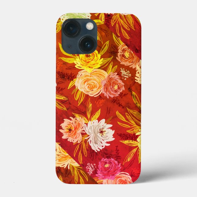 Natural Decorative Rose Art Case-Mate iPhone Fall Hülle (Rückseite)