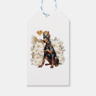 Natural Ear Doberman ein Geschenk für Doberman Lov Geschenkanhänger