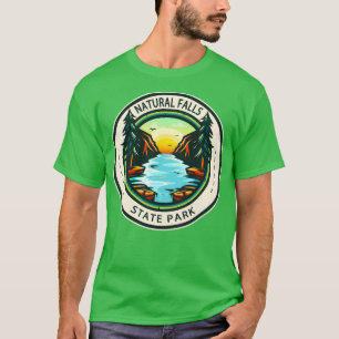 Natural Falls Staat Park Oklahoma Abzeichen T-Shirt