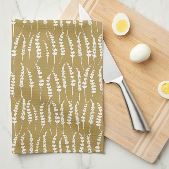 Natural Fern Print for Farm Geschirrtuch (Viertel Falte)