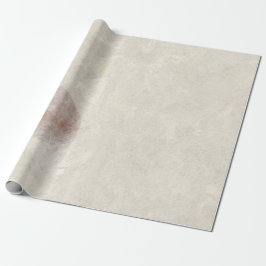 Natural Floral Kraft Earth Ivory Petals Mulberry Geschenkpapier
