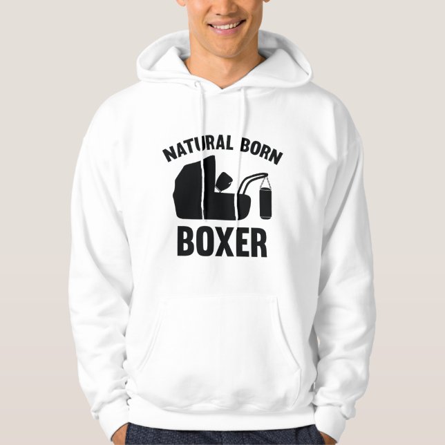 Natural Geboren Boxer Hoodie (Vorderseite)