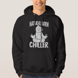 Natural Geboren Chiller Lazy Sloth Arboreal Animal Hoodie