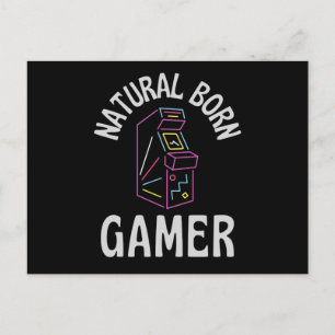 Natural Geboren Gamer Postkarte