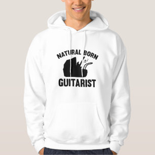 Natural Geboren Guitarist Hoodie