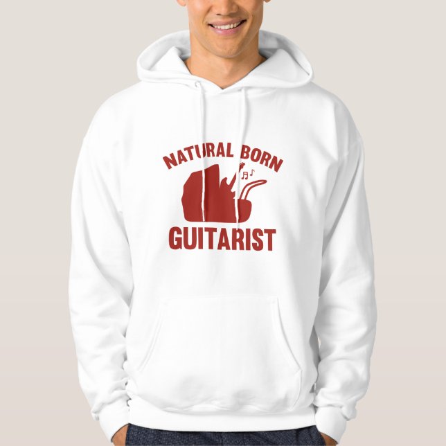 Natural Geboren Guitarist Hoodie (Vorderseite)