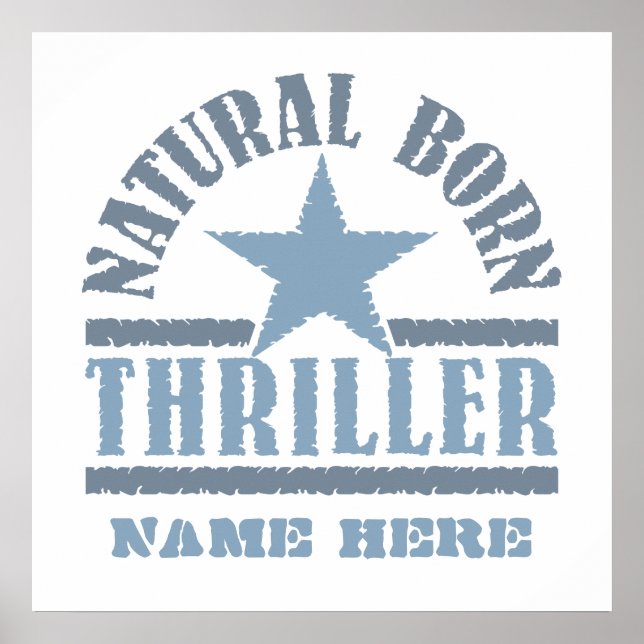 Natural Geboren Thriller Custom Poster (Vorne)