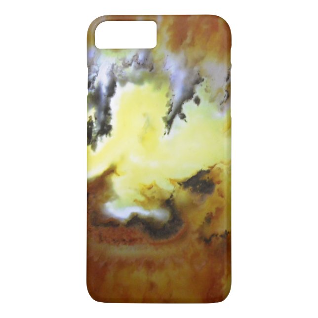 Natural Gemstone Mossy Agate Rockhound Foto Case-Mate iPhone Hülle (Rückseite)