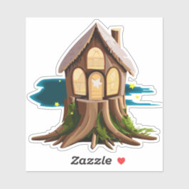 Natural Gnome Forest Zuhause Sticker