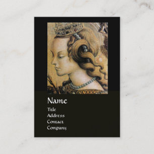 NATURAL HAARSCHÖNHEIT JEWELRY MONOGRAMM schwarzes  Visitenkarte