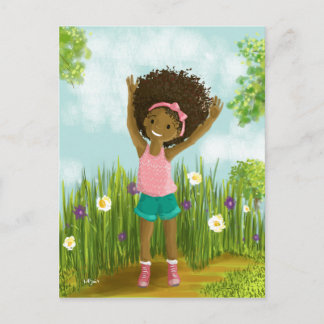 Natural Hair Postcard Postkarte
