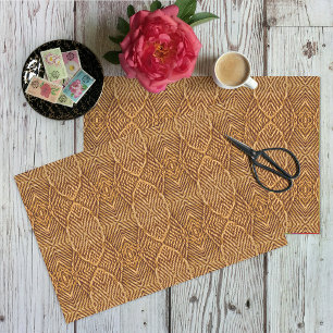 Natural Hessian Jute Pflanze Fibre Print - Craftin Seidenpapier