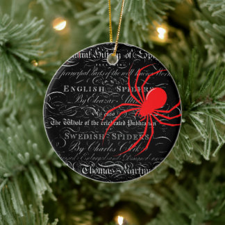 Natural History Title Page Spiders Calligraphy Keramik Ornament