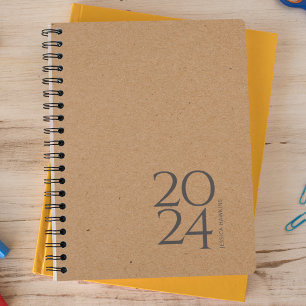 Natural Kraft Brown Weekly Planer