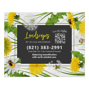 Natural Lac Care Service Promo Dandelion & Bienen Poster