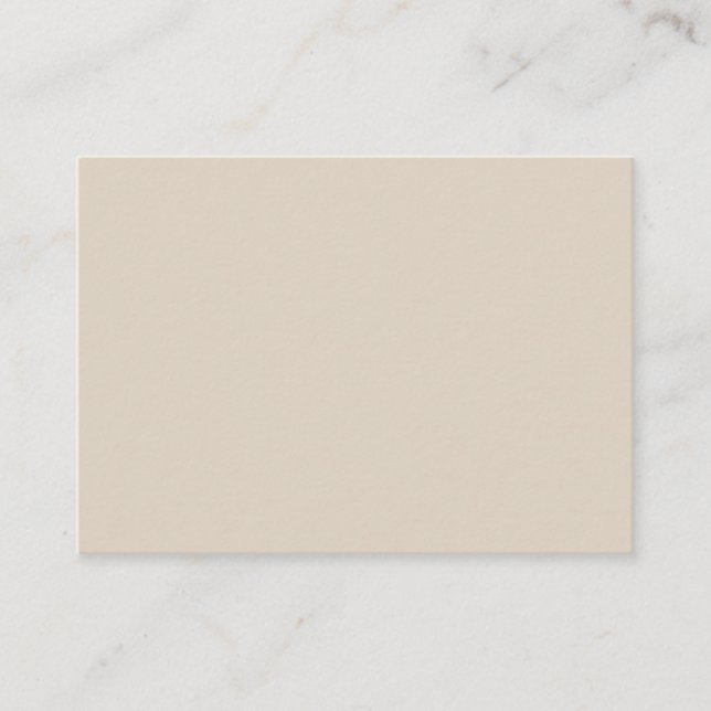 Natural Linen Solid Color Begleitkarte (Vorderseite)