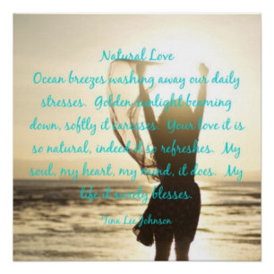 "Natural Love" 20" x 20" Poster Papier (Halbglanz)