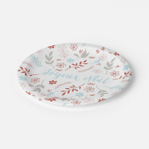 Natural Noël Weihnachtsfeiertag Pappteller