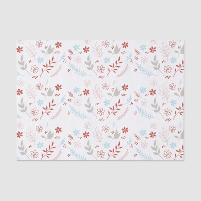 Natural Noël Weihnachtsfeiertag Seidenpapier (Vorderseite)