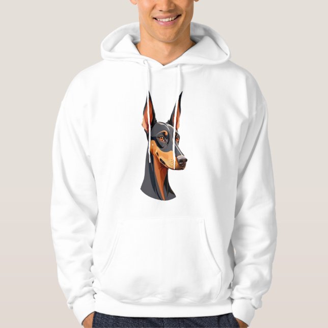 Natural Oar Doberman Hoodie (Vorderseite)