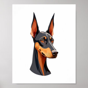 Natural Oar Doberman Poster
