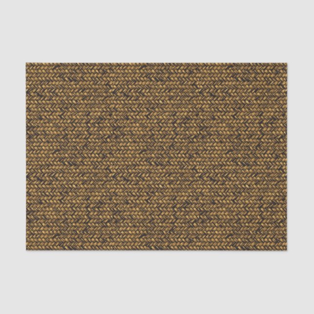 Natural Rattan Twill Pattern Seidenpapier (Vorderseite)