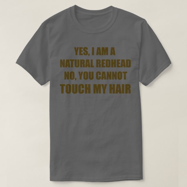 Natural Redhead Brown T-Shirt (Design vorne)