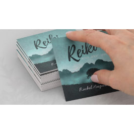 Natural Reiki Master and Yoga Mediation Instructor Quadratische Visitenkarte