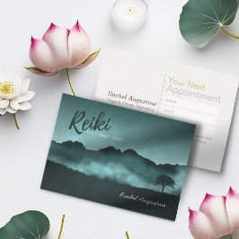 Natural Reiki Master & Yoga Instructor Ernennung Terminkarte