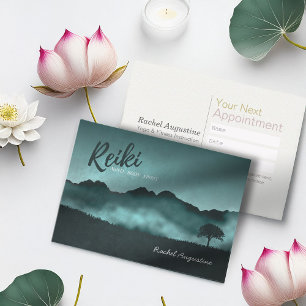 Natural Reiki Master & Yoga Instructor Ernennung Terminkarte