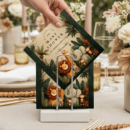 Natural Safari Leaves Baby Shower Serviette