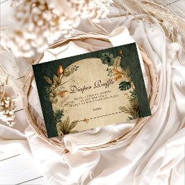 Natural Safari Leaves Diapper Raffle Begleitkarte